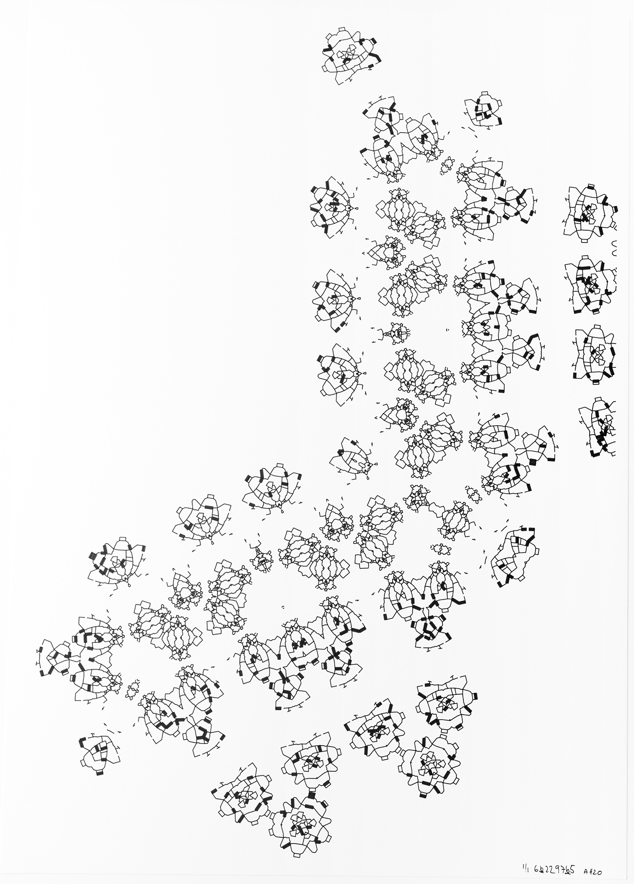 broken symmetry plotter drawing